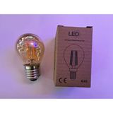 Mikasso G45 Filament Edison Tip Rustik E-27 Amber Cam Amber Işık Dimmerli 4 Watt 1800 Kelvin LED Ampul - Çok Renkli