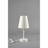 Mikasso Gala Abajur ( Beyaz Gövde Statik Boya / Q16 cm Konik Başlık / Finlin Beyaz) JR1240100 Metal Beyaz - Çok Renkli