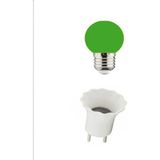 Mikasso Gece Lambası Ampulü 1 W LED Yeşil + Fişli Duy