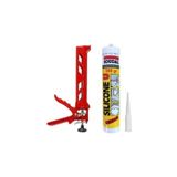 Mikasso Genel Amaçlı Soudal Şeffaf Silikon 280 Ml Ve Plastik Silikon Tabancası