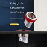 Mikasso Gider Koku Önleyici Sifon | Duş & Banyo Için Geri Akış ve Böcek Koruması