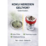 Mikasso Gider Koku Önleyici Valfli Süzgeç – Silikon Halkalı Sızdırmaz Gider Kapağı