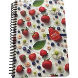 Mikasso Gıpta Berry Notes 17X24 Desenli Sert Kapak Defter Çizgili 120 Sayfa Karton Spiralli Çizgili 120 Yapr - Çok Renkli