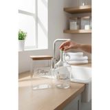 Mikasso Girid Series Ahşap Kapaklı Şeffaf Etiketli Deterjan Kavanozu ve Yumuşatıcı Şişesi 1500ML Plastik Gri - Çok Renkli
