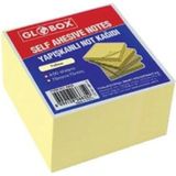 Mikasso Globox Yapışkanlı Not Kağıdı 75X75 400 Yaprak Sarı Yapışkanlı Not Kağıdı - Çok Renkli