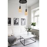 Mikasso Gobel Modern Silindir Camlı Ikili Üçlü Sarkıt Avize Cam 3 E27 Çok Renkli Salon / Oturma Odası