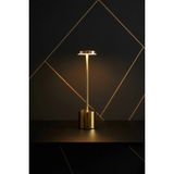 Mikasso Gold Metal Şarjlı Masa Lambası Dokunmatik 3 Işık Modlu Kablosuz Dekoratif Modern Abajur Metal Altın - Çok Renkli