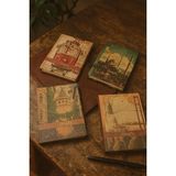 Mikasso Grafit Vintage Istanbul Temalı Çizgili Not Defteri A6 (Tekli) – Sert Kapak Günlük Kullanımına Uygun - Çok Renkli