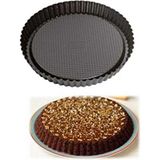 Mikasso Granit Tart Kalıbı 28 cm Alüminyum Gri
