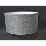 Mikasso Gri Lambader Başlığı Silindir Kumaş Çap 30 cm AB863 Kumaş Gri - Çok Renkli