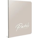 Mikasso Gri Pastels A4 100 Yaprak Tel Dikişli Plastik Kapak Defter (4120) Çizgili Sert Düz Çizgili 100 Yapra - Çok Renkli