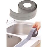 Mikasso Gri Su Sızdırmaz Lavabo Kenar Bandı (Kutusuz) (3.2m) Çok Renkli