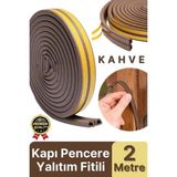 Mikasso Güçlü Kendinden Yapışkanlı Kapı Pencere Soğuk Hava Geçirmez Yalıtım Izolasyon Kahve Fitil 2 Metre