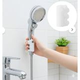 Mikasso Güçlü Yapışkanlı Silikon Duş Başlığı Tutucu – Delmeden Takılan Pratik Banyo Askı Aparatı Beyaz Silik