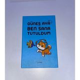 Mikasso Güneş Aya Ben Sana Tutuldum Defter Sert Düz Çizgili 160 Yaprak Orta Boy Mavi Okul Defterleri A5 - Çok Renkli