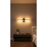 Mikasso Günışığı Rengi Modern Kablosuz Lamba Aplik 33CM Premium Pilli LED Duvar Ayna Mutfak Banyo Dolap Plas - Çok Renkli