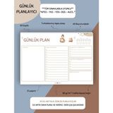 Mikasso Günlük Yapılacaklar Ders Çalışma Planlayıcısı -A4 Yatay - 50 Sayfa -Pl-3- Tüm Sınavlarla Uyumlu Kar - Çok Renkli