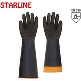 Mikasso H2-60 Asit Eldiveni Siyah 60CM Avuçiçi Tırtıklı Gri