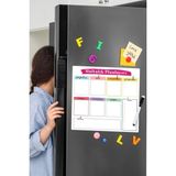Mikasso Haftalık Magnet Planlayıcı Yazı Tahtası Mıknatıslı Not Panosu + 2 Kalem Diğer - Çok Renkli