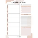 Mikasso Haftalık Planlayıcı A5 Minimalist Sade Set Yumuşak Düz Çizgisiz Orta Boy Çok Renkli Not Defteri A5 3