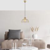 Mikasso Hakcu Tekli Tel Sarkıt Avize Parlak Gold, Modern Dekoratif Metal Lamba HAKCU-11955 1 Belirtilmemiş E - Çok Renkli