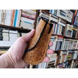 Mikasso Hakiki Deri Tamamen Emeği 17,5 x 7 cm Gözlük Kılıfı - Kalem Kutu DAK276 Deri Kahverengi - Çok Renkli