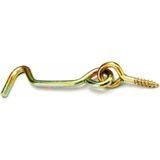 Mikasso Halkalı Çengel,maymncuk,kapı Pencere Çengel,kanca Kilit,uzunluk:7cm (1 Adet) - Çok Renkli