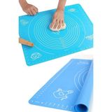 Mikasso Hamur Açma Matı Silikon Kaydırmaz Büyük Boy (50CMX40CM) Silikon
