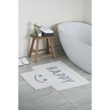 Mikasso Happy Doğal Pamuklu 2'li Banyo Paspas Seti 60X100+50X60 cm - Gri Pamuk Gri - Çok Renkli