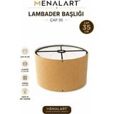 Mikasso Hardal Lambader Başlığı 35 cm Mega Boy Kaliteli Tripod Kumaş Başlığı Kumaş 0-100 Bej - Çok Renkli