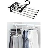 Mikasso Hareketli Dolap Içi Pantolon Kravat Şal Askı Sistemi Düzenleyici Katmanlı Askılık Organizer Metal Be