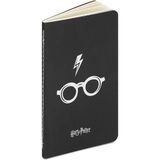 Mikasso Harry Potter Gözlük Mini Defter Sert Spiralli Çizgili Çok Renkli Not Defteri A5