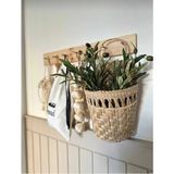 Mikasso Hasir Çok Amaçli Duvar Süsü Büyük Boy 20X33 Mutfak Banyo Salon Home Dekor Hasır Bej - Çok Renkli