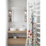 Mikasso Havlupan Askısı, Kıyafet Askısı, Kapı Arkası Askısı Radyatör Askısı Banyo Askısı Beyaz 3 Adet Plasti