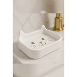 Mikasso Hayvan Figürlü Sabunluk | Animal Soap Dish | Banyo & Mutfak Dekoru Plastik Beyaz - Çok Renkli