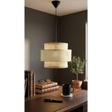 Mikasso Hazeran Rattan Hasır 3 Katlı 30X25 cm Başlıklı Pasta Model Tekli Sarkıt Avize Aydınlatma Modelleri K - Çok Renkli
