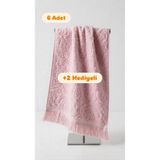 Mikasso Hediyeli Mutfak Havlusu Setli Ürün Pembe Pamuklu - Çok Renkli