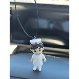 Mikasso Hemşire Mini Boy Araba Süsü - Dikiz Ayna Süsü Torpido Süsü - Çok Renkli