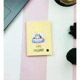 Mikasso Herkesin Hayatına Kimse Karışamaz Tasarımlı Sert Kapaklı Mini Defter Sert Düz Orta Boy Çok Renkli Ok
