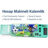 Mikasso Hesap Makineli Çok Fonksiyonlu Kalemlik Organizer Kalem Kutusu Plastik Yeşil - Çok Renkli