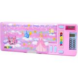 Mikasso Hesap Makineli Vintage Kalemlik (Pembe Barbie Model) Plastik Çok Renkli