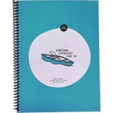 Mikasso Hisli Şeyler 80 Yp Kare Hafif Kağıt Stickerli Defter Kürek Sert Düz Renkli Orta Boy Mavi Konsept Def - Çok Renkli