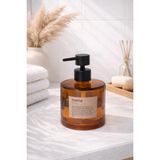 Mikasso Home Amber - Cam Sıvı Sabunluk | 500 ml Cam Kahverengi - Çok Renkli