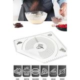 Mikasso Home Beyaz Büyük Boy Silikon Hamur Açma Matı 65X45 cm Silikon