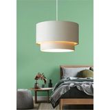 Mikasso Home Krem Kumaş Modern Sarkıt Avize Iç ve Dış KUMAŞTIR-AYD-3002 Kumaş 1 E27 Bej Salon / Oturma Odası - Çok Renkli