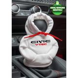 Mikasso Honda Civic Beyaz Kırmızı Vites Hoodie Araç Vites Kıyafeti Vites Poları Oto Aksesuarı Vites Topuzu - Çok Renkli