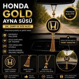 Mikasso Honda Gold Araç Ayna Süsü Püsküllü Dikiz Aynası Dekoratif Oto Aksesuarı 1 Adet - Çok Renkli