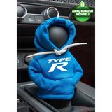 Mikasso Honda Type-R Mavi Vites Hoodie Araç Vites Kıyafeti Vites Poları Oto Aksesuarı Vites Topuzu Sweat - Çok Renkli