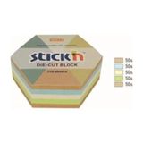 Mikasso Hopax Stickn Yapışkan Notblok 61X67 Kraft Altıgen 250 Yp 21828 Yapışkanlı Not Kağıdı - Çok Renkli