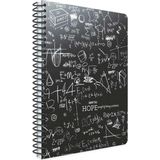 Mikasso Hope Spiral Karton Kapaklı Defter (A6) 80 Yaprak ( Çizgili ) (Stand) Karton Spiralli Çizgili Küçük B - Çok Renkli